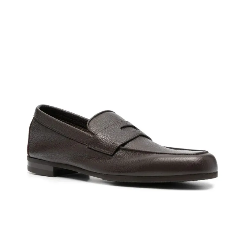 JOHN LOBB Penny slot Loafers Men's Brown-2