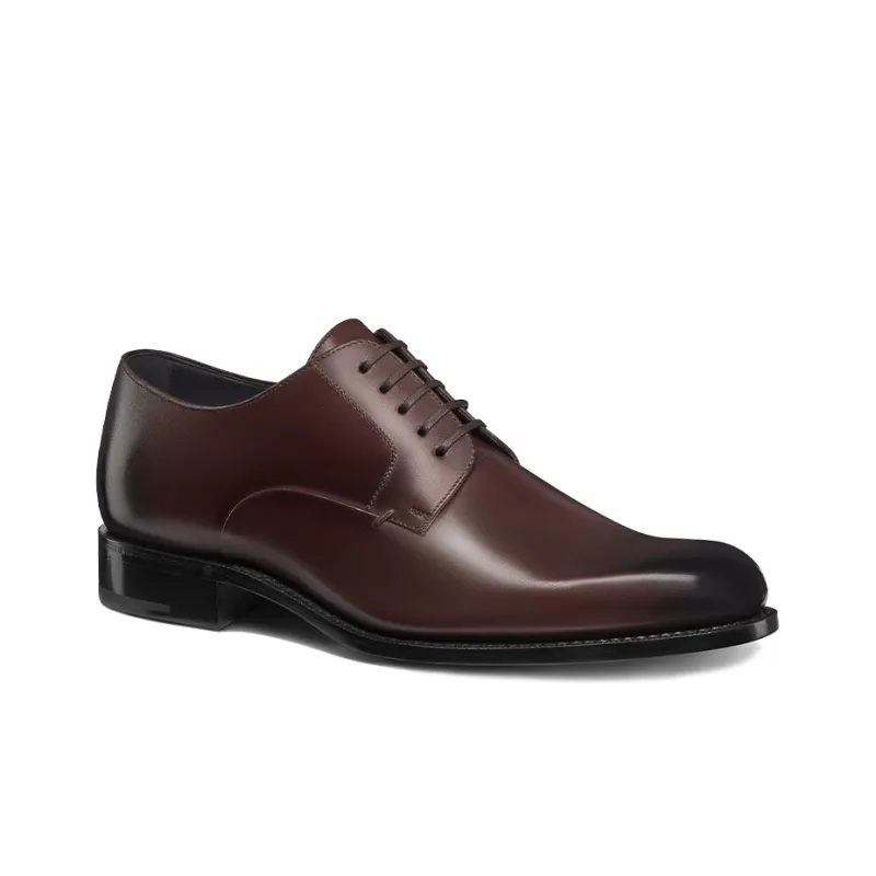 DIOR Dress Shoes Men Low-Top Brown-2