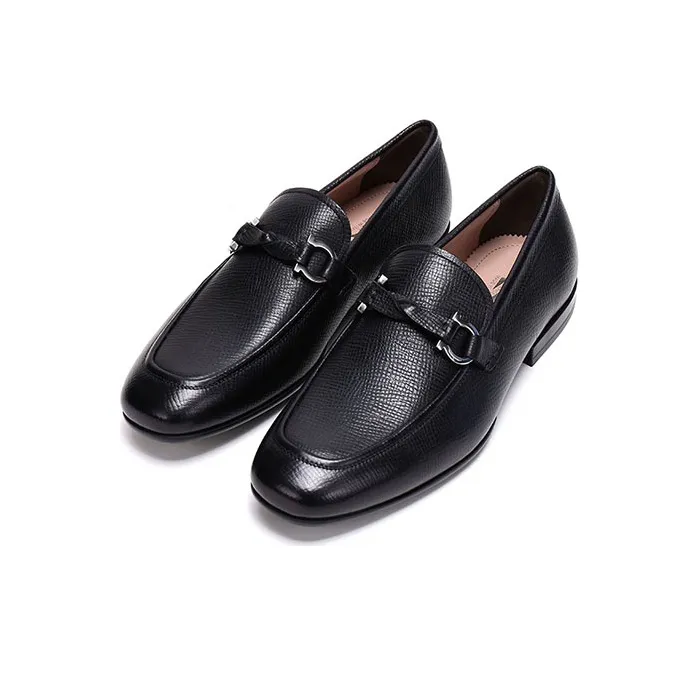 FERRAGAMO Barry Series Dress Shoes Men's Black-2