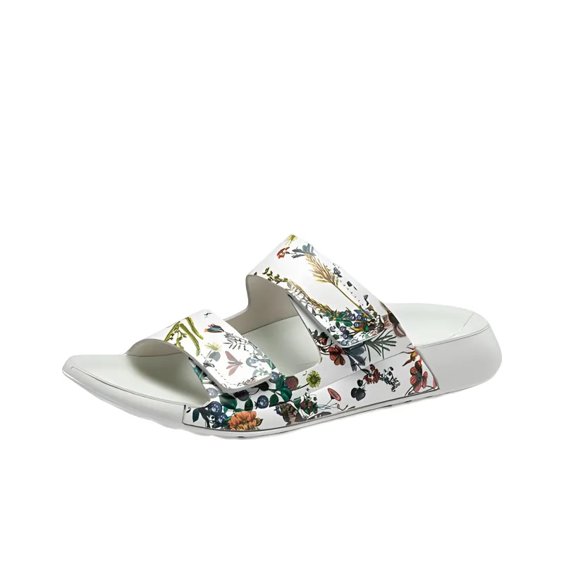 Ecco Antibacterial Quick Dry Slide Slippers Women's Multicolor-1