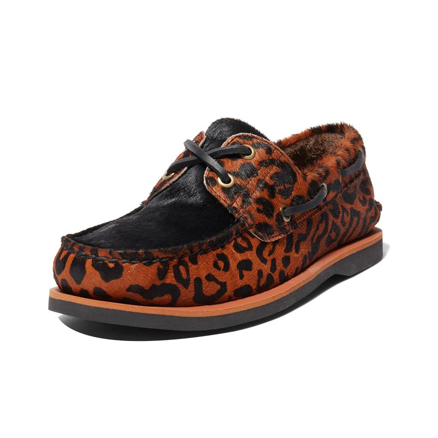 Timberland Classic Boat 2 Eye Wacko Maria Brown Leopard - POIZON