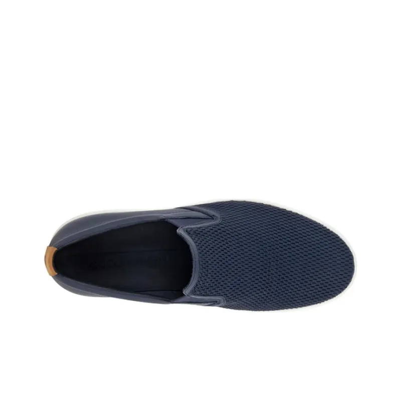 Ecco Soft Cool Slip on Casual Shoes Men's Ocean Blue-3