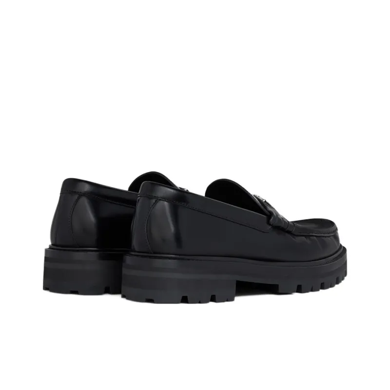 CELINE Chunky Triomphe Loafer Black-4