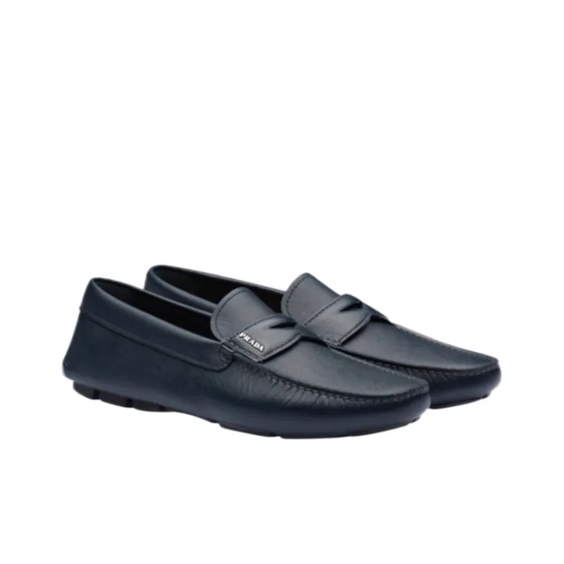 PRADA Logo Lettering Driving Loafers-2
