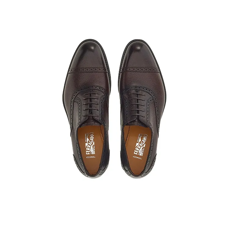 FERRAGAMO Lace-up Leather Brogues-3