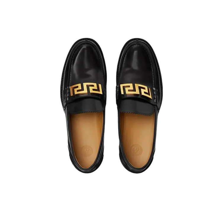VERSACE Greca Loafer 'Black Gold'-4