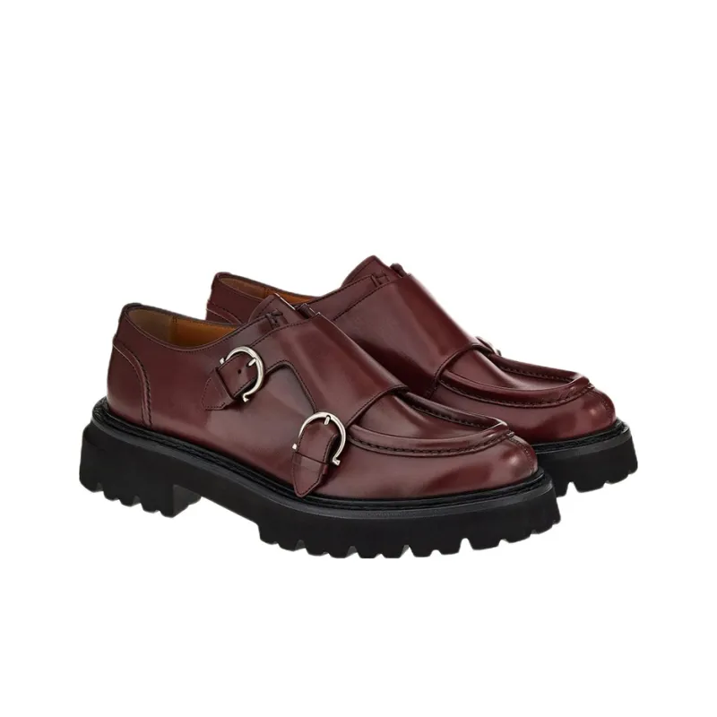 FERRAGAMO Casual Shoes Men's Burgundy-2