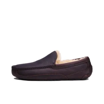 UGG Ascot Cowhide Fleece Lined Stay Warm Low Tops Athleisure Casual Sports Shoe