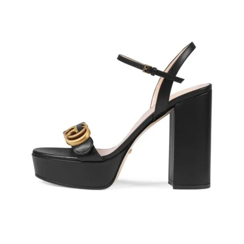 GUCCI GG Leather Sandals Women's