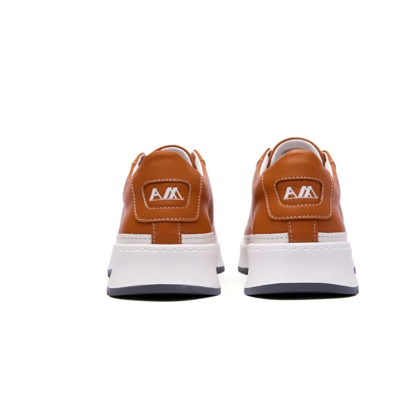 Anthony Miles Men's Casual Shoes Men Low Top Light Orange-3