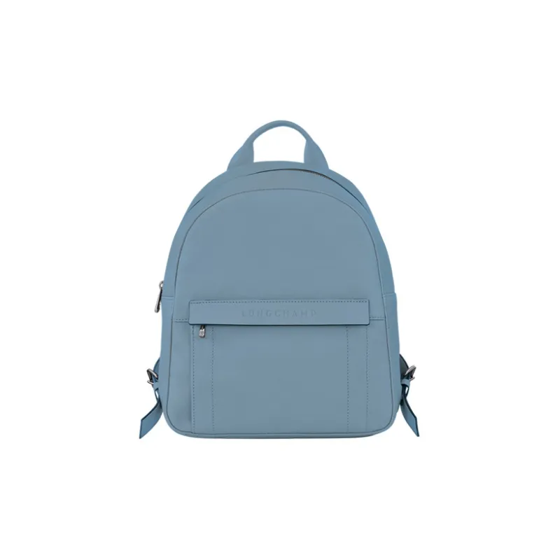 LONGCHAMP 3D Cow Leather Backpack Women's Blue-0
