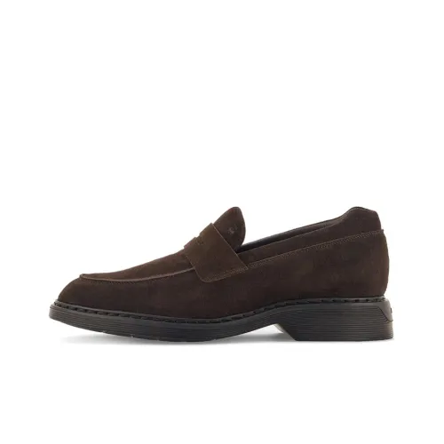 HOGAN Logo-embossed Suede Loafers