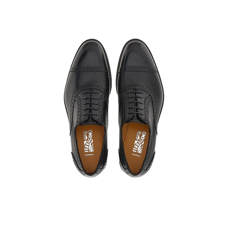 FERRAGAMO Lace-up Leather Brogues-3