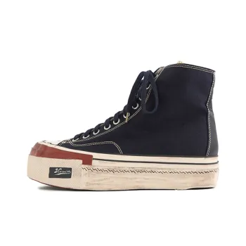 Visvim SKAGWAY HI G.PATTEN Platform Shoes Men's Marine Blue
