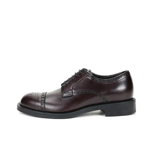 PRADA Men's Casual Shoes Men Low-Top Horse Butt Leather Color