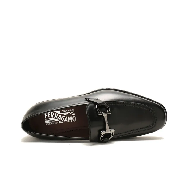 FERRAGAMO Gancini Slip-On Loafers-4