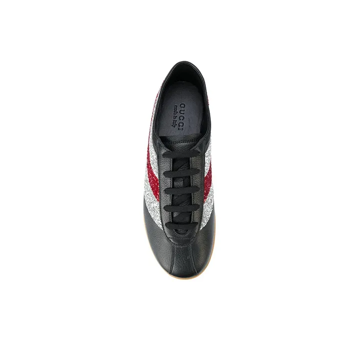 GUCCI Falacer Casual Shoes Men's Black White Red-3