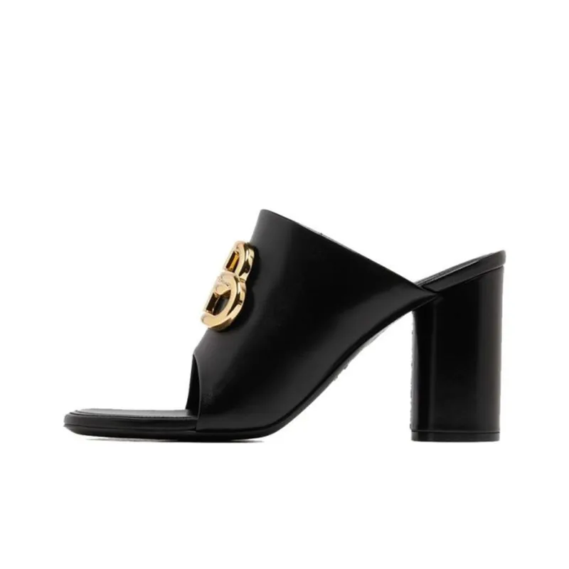 Balenciaga Slide Slippers Women's Black-0
