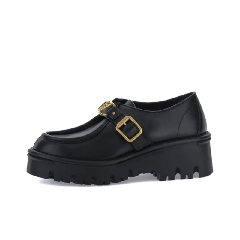 Valentino Roman Stud Platform Shoes Women's Black-0