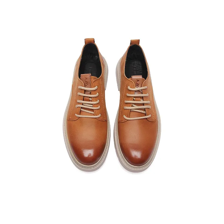 Anthony Miles Men's Casual Shoes Men Low Top Brown-3