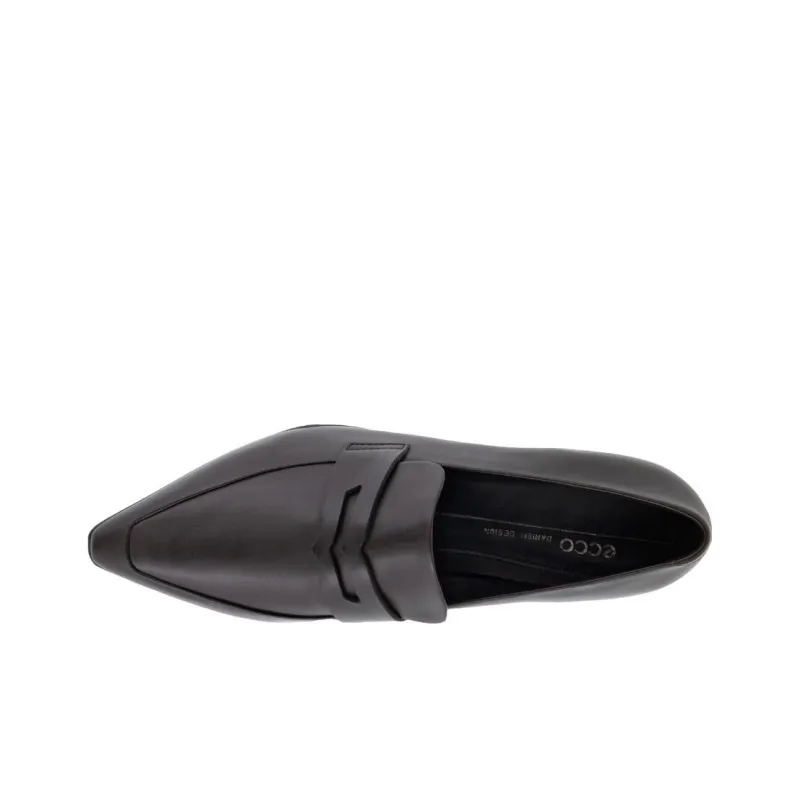 Ecco Chunky Heel Low Heel Shoes Women's Coffee-3