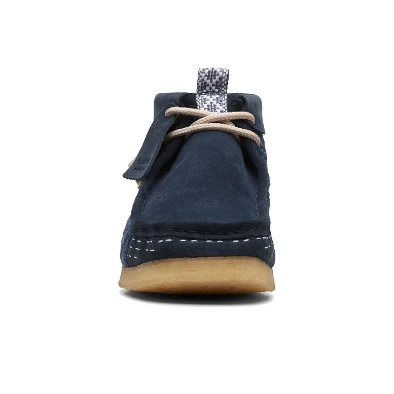 clarks Originals Wallabee Boot Navy Shashiko-3