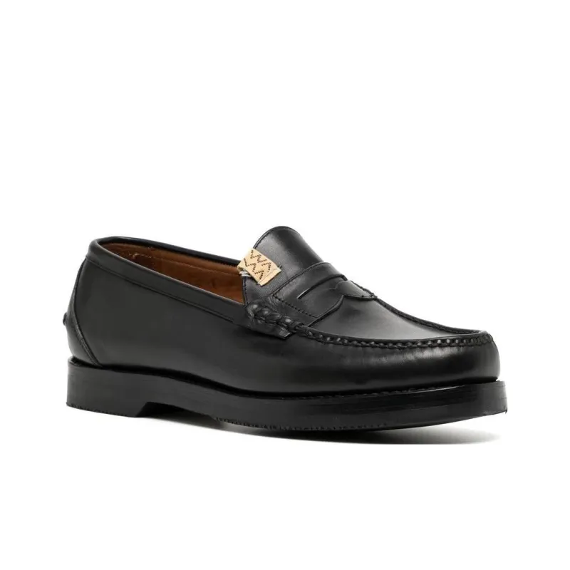 Visvim Fabro-Folk Leather Loafers-1