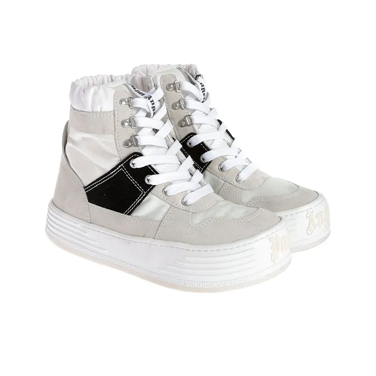 PALM ANGELS High-Top Sports Skateboard Shoes Men's White-2