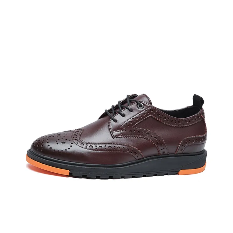 Anthony Miles Casual Leather Shoes Men's Burgundy-0