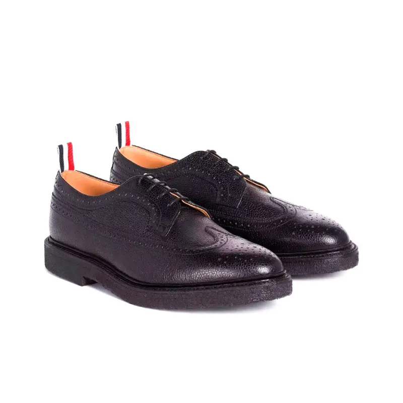 THOM BROWNE Longwing Leather Brogues-2