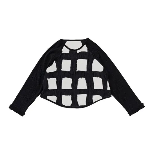 IMAKOKONI Sweatshirts Women's Black Check