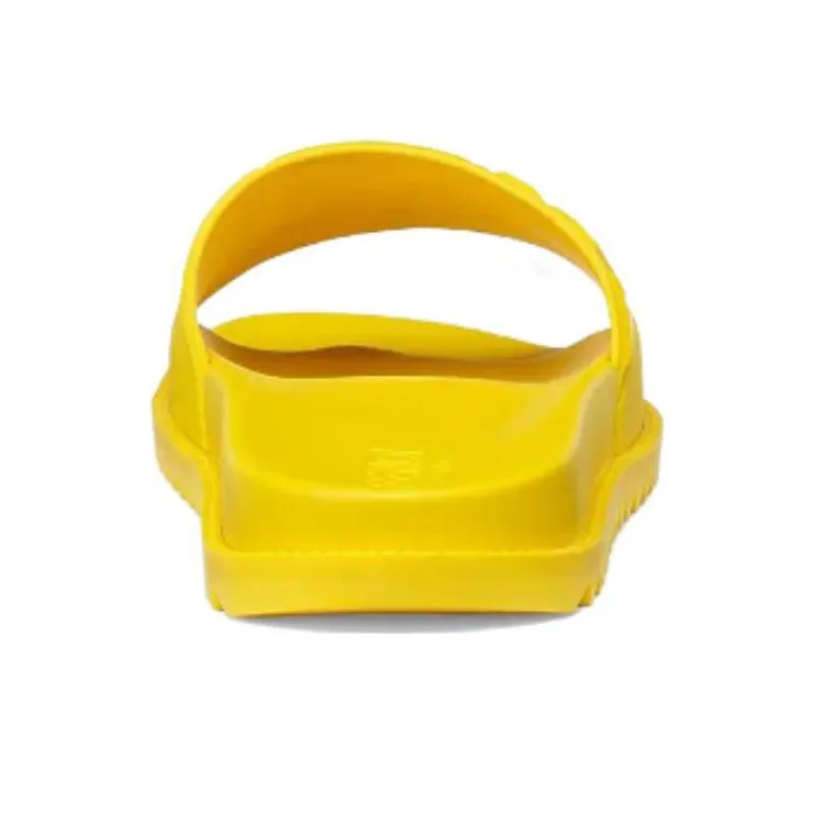 FENDI Rubber Slides 'Embossed Diagonal FF Motif - Yellow'-3