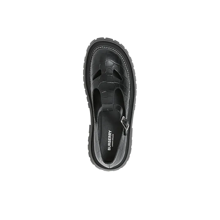 Burberry Platform Shoes Women's Black-4