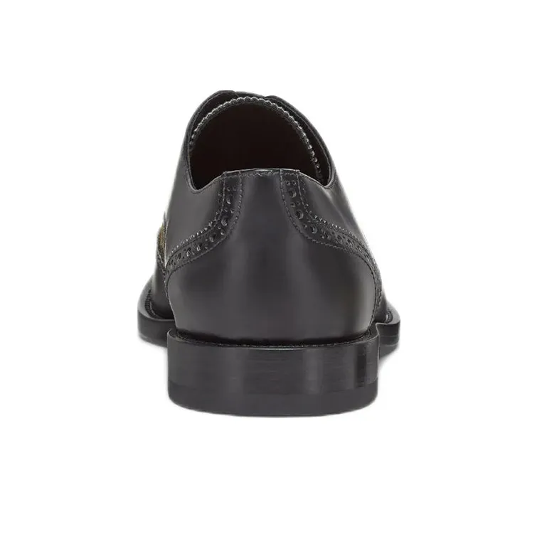 FENDI FF Motif Detail Derby Lace Up Shoes-3