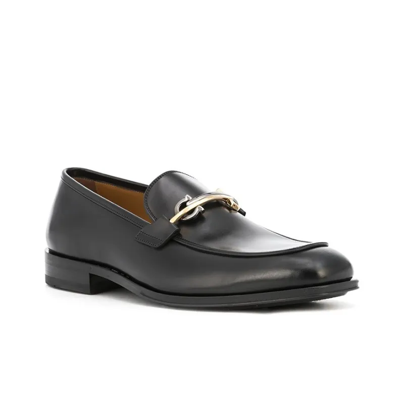 FERRAGAMO Ree Leather Loafers-1