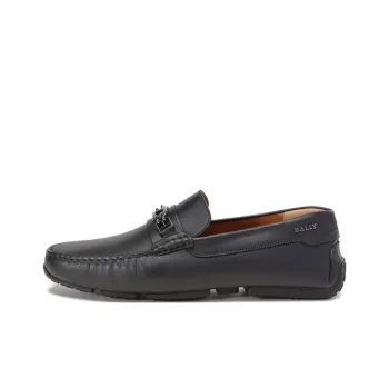 BALLY Horsebit detail Leather Loafers