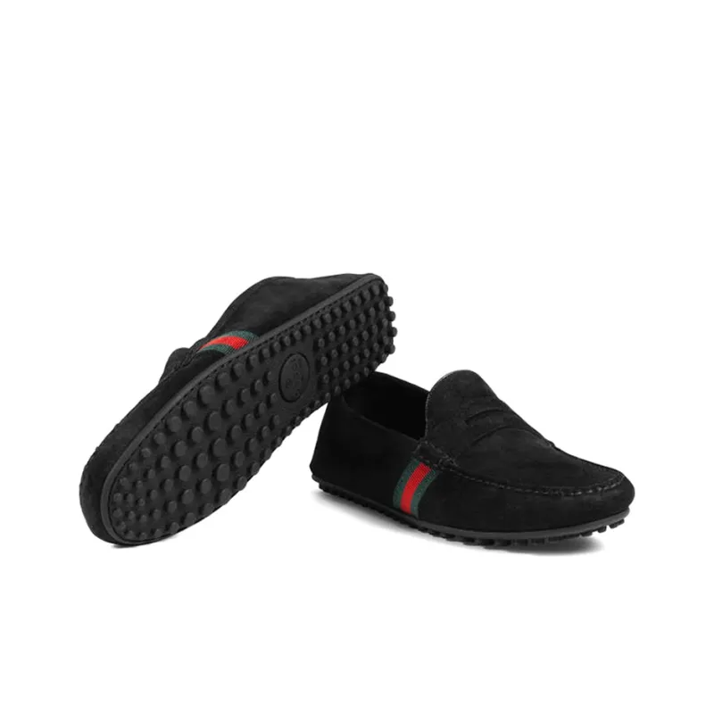GUCCI Gommino Loafers Men Black-4