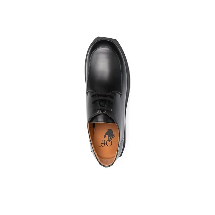 OFF WHITE Sponge Sole Paraboot Black Leather-4