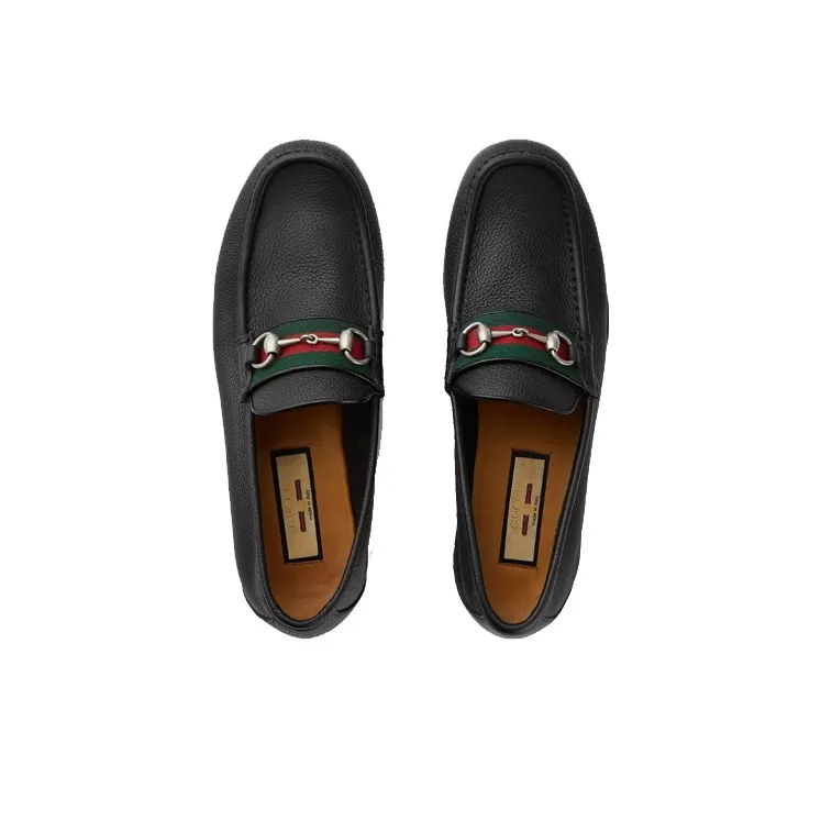 GUCCI Horsebit Loafers Black-2