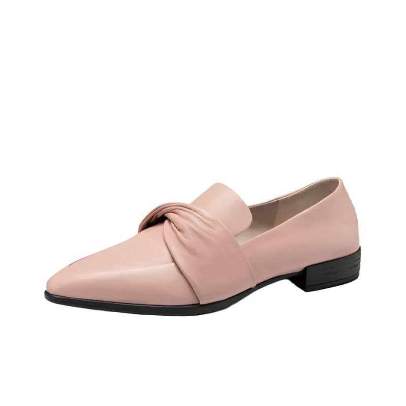 Ecco Flat Casual Single Shoes Women's Tuscany Pink-2