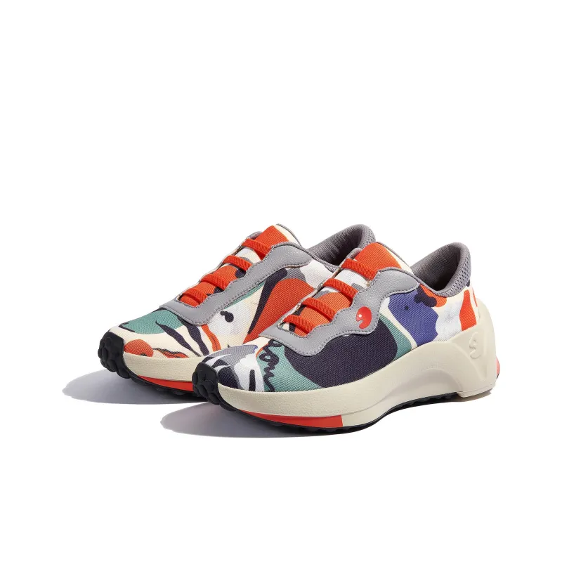 U.IN Painted Travel Shoes Seville 1 Collection Platform Shoes Women's-1