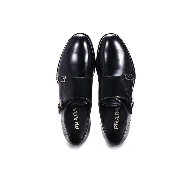 PRADA Dress Shoes Men Low-Top Black-2