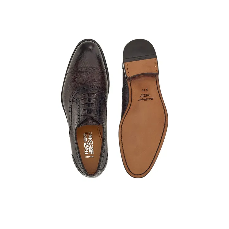 FERRAGAMO Lace-up Leather Brogues-5