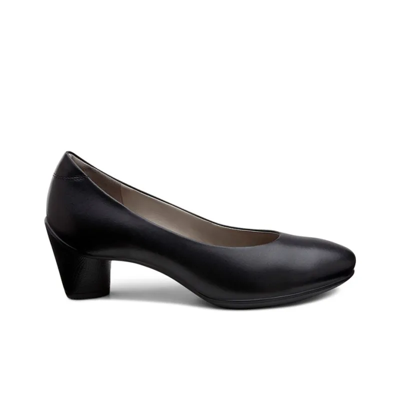 Ecco Chunky Heel Mary Jane Shoes 6.5cm Women's Black-1