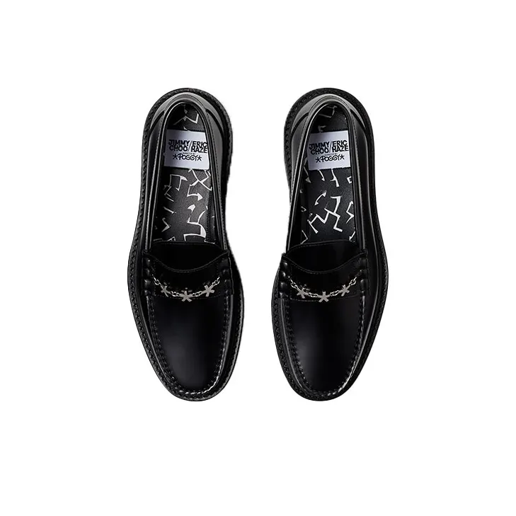 Eric Haze x Jimmy Choo Ezra Loafers Men's Black-3