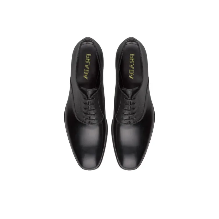 PRADA Dress Shoes Men Low-Top Black-3