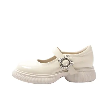 STEVE MADDEN Platform Shoes Women's Ecru