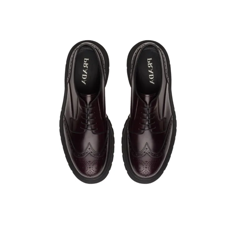 PRADA Casual Shoes Men's Black Brown-3