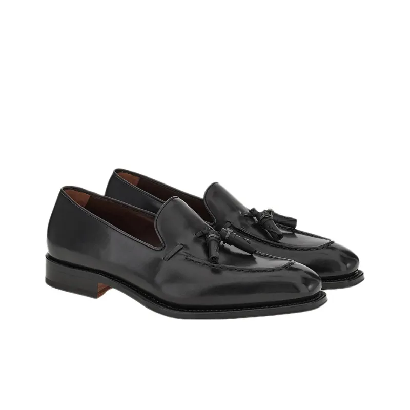 FERRAGAMO Almond-toe Tassel Loafers-1