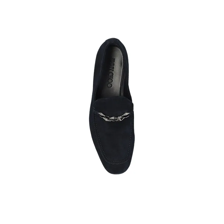 Jimmy Choo Marti Reverse Ova Suede Loafers-2